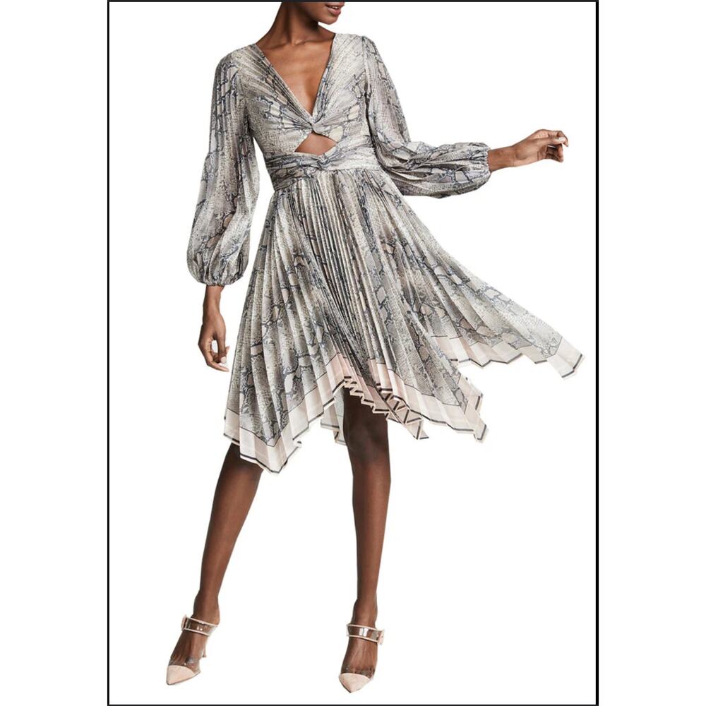 Zimmermann Altered Corsage Python Print Cut Out P… - image 1